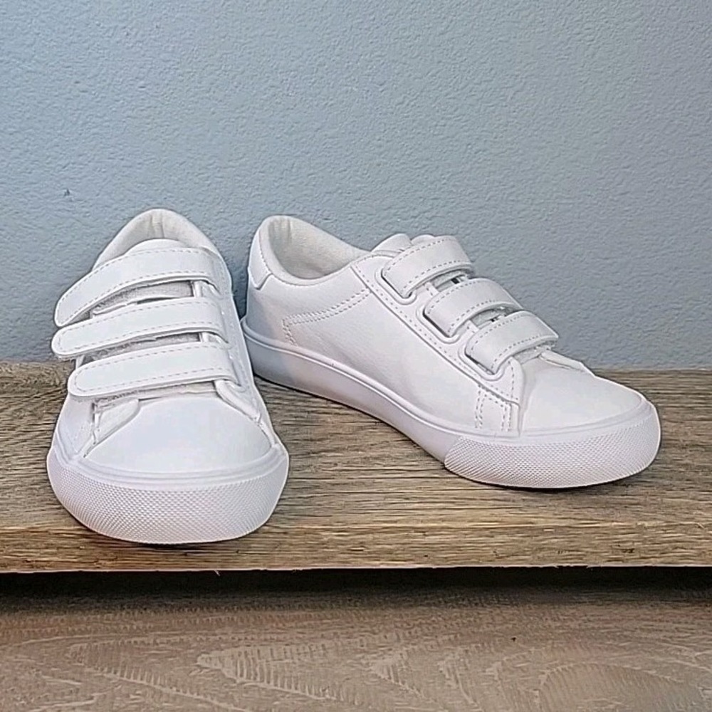 Polo Ralph Lauren Toddler's Boy's Easten EZ II Sneaker Triple White Sz 11